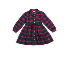 Camisa de Colarinho de Manga Longa em Algodão Regular Fit U.S. Polo Assn. para Crianças (Ugdrs0349_Vermelho_8-9Y)