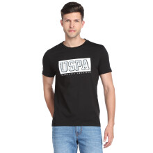 U.S. Polo Assn. Præget Brand Print T-shirt Sort