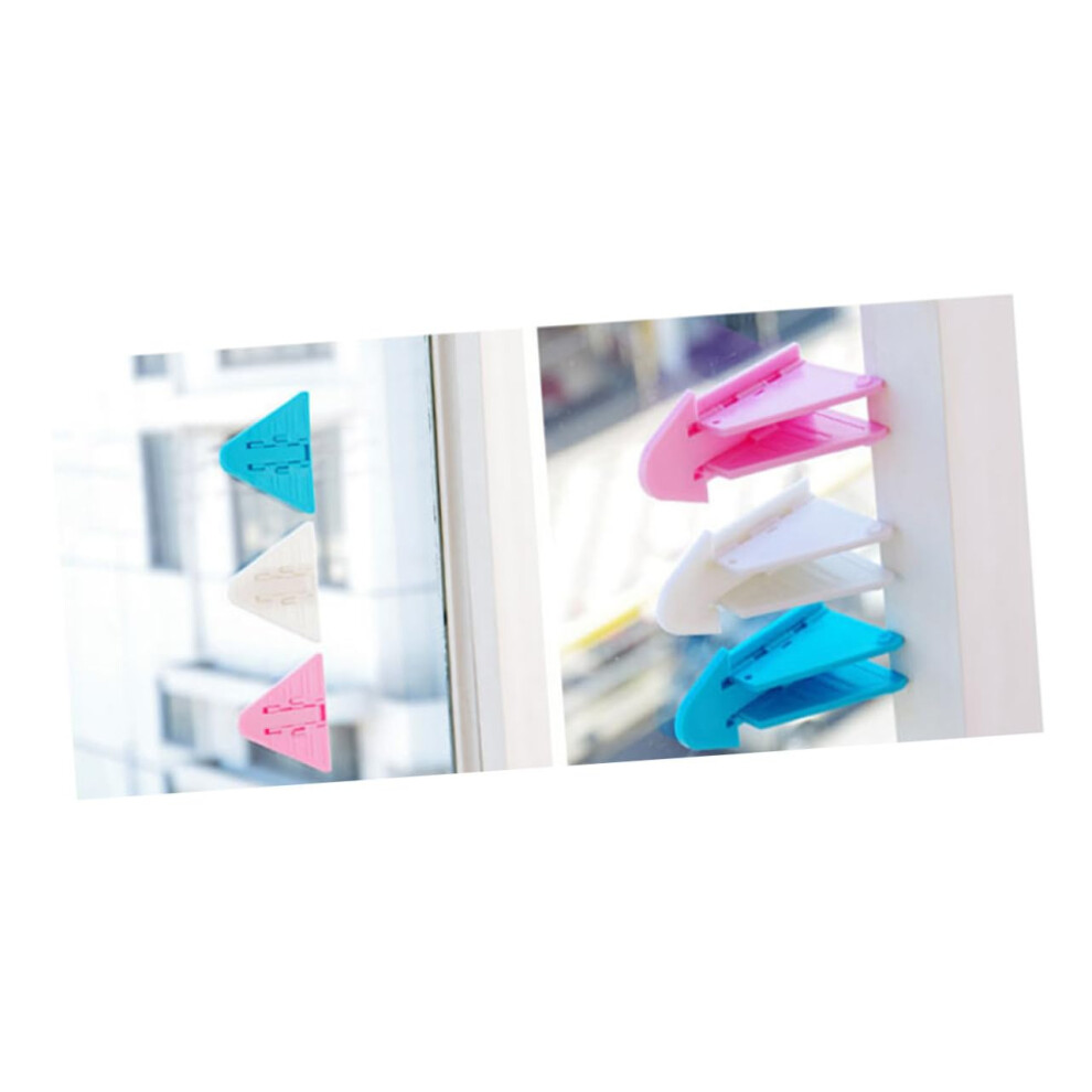 3pcs Childproof Sliding Door Lock Set for Baby Safety and Pet Protection, Strong Adhesive, White