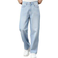 Urbano Fashion Mænds Isblå Loose Fit Vaskede Jeans Non-Stretchable (Jeanlswhsk-Iceblue-36)
