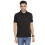 Turtle Men Μαύρο Πόλο T-Shirt Slim Fit από Βαμβακερή Ελαστική Ύφανση 1