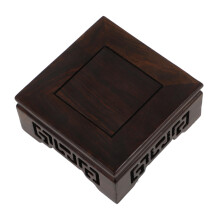 Wood Plant Stand Small Natural Wooden Flower Pot Holder with Elegant Chinese Style for Indoor Outdoor Decor