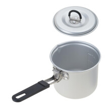 Camping Kettle Fast Heating Aluminum Coffee Pot with Foldable Handle for Hiking and Picnics
