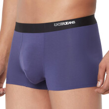 Underjeans By Spykar Homem Super Premium Trunk Elástico Sólido Azul Marinho