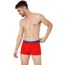 Underjeans Boxer de Algodão para Homens (Ujnpts050Reddkbluexxl_Vermelho_Xxl)