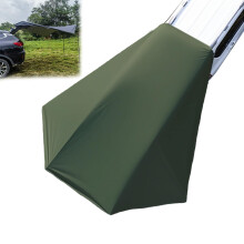 Car Camping Awning for Volvo C70 20062013, Large Vehicle Sun Shade Shelter, WaterResistant Quick Setup Design for Outdoor Camping, B Green