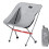 Ultralight Folding Camping Chair with Durable Lightweight Frame and Ergonomic Support, Grey 1