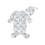 (0-3 Months, White) Completo neonato con e femminucce. 1