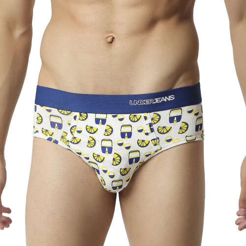 Underjeans Cuecas de Algodão Azul Ajuste Regular