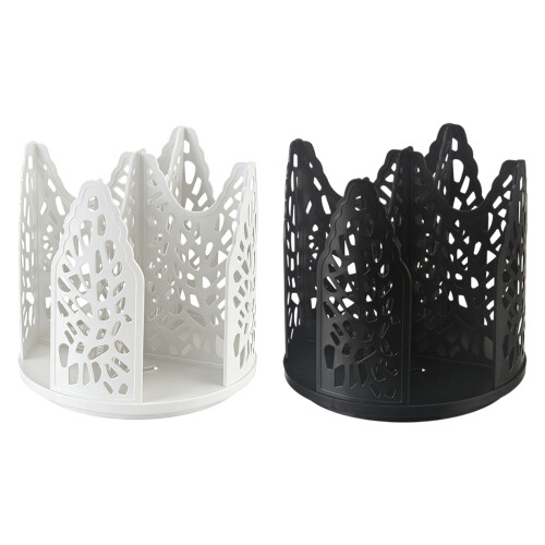 Rotating Cup Dispenser Storage Rack Large Capacity-White 1
