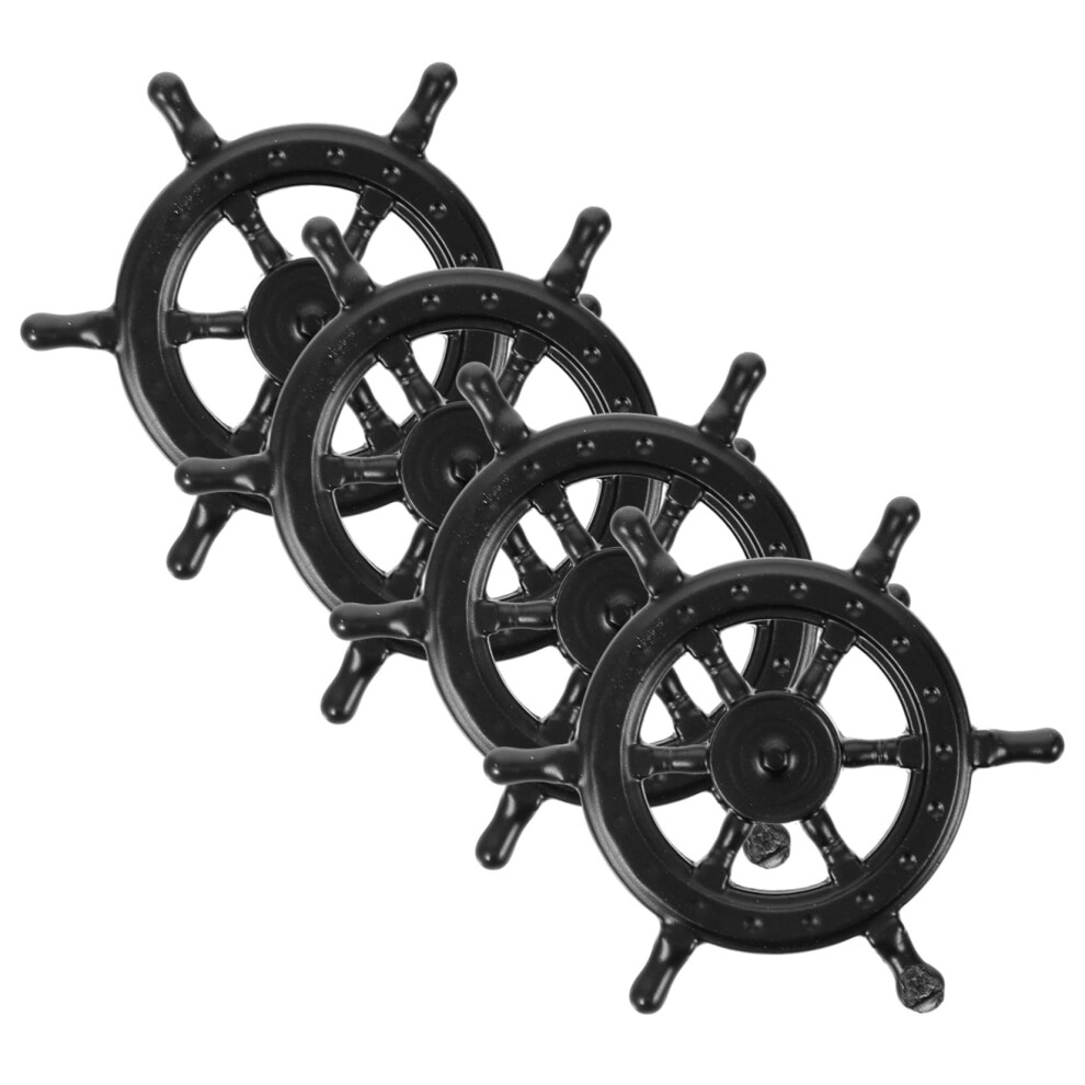 4Pcs Vintage Anchor Cabinet Knobs And Drawer Pulls Zinc Alloy Steering Wheel Design For Dresser Wardrobe Furniture 9073542895756