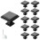 10 Pack Matte Black Cabinet Knobs Set, Square Kitchen Hardware with Easy Installation and Scratch‑Resistant Finish 1