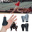High Elastic Silicone Baseball Softball Catcher-Black aldult 3