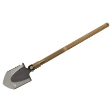 13269 Folding Survival Shovel, Multifunctional Camping Tool with Saw, Knife and Belt Holster