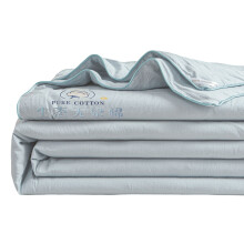 Single Size 150x200cm Cotton Summer Throw Blanket Moisture-Blue