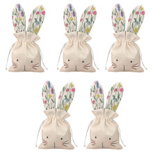 Set Of 2 Fabric Easter Drawstring Bags Perfect For Spring-5