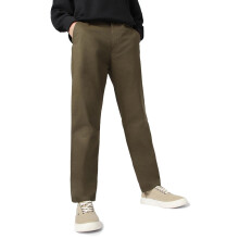 Urbano Fashion Heren Olijfgroene Katoenen Regular Fit Casual Chino Broeken Stretch (Chinoreg-Olive-28)