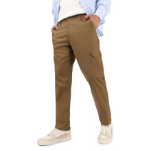 Urbano Fashion Heren Khaki Regular Fit Cargo Chino Broek Met 6 Zakken (Chicargoreg-01-Khaki-34)