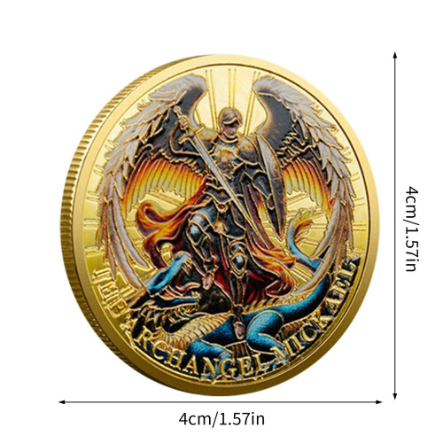 Archangel Michaels Watches Over Us Challenge Coin Inspirational 2