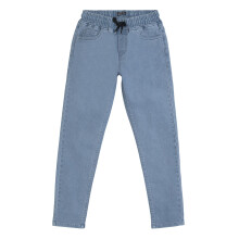 Urbano Juniors Ljusgrå Regular Fit Tvättade Denim Jogger Jeans Stretch