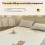 Comfortable Mattress Feather Cotton Filled Bed Pad With-grey A 6