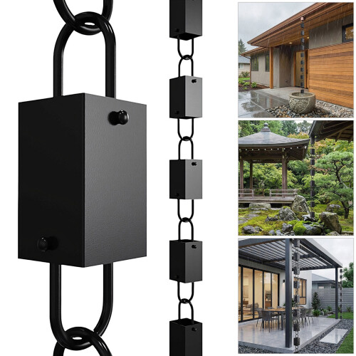 Rain Chain for Gutter Functional Replacement for Downspout 2
