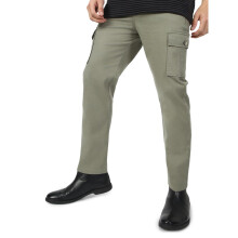 Urbano Fashion Heren Olijf Regular Fit Cargo Chino Broek Met 6 Zakken Stretch (Chicargoreg-03-Olive-40)