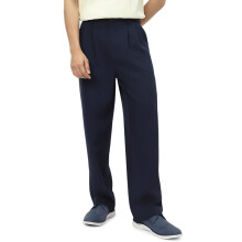 Urbano Fashion Heren Navy Losse Baggy Fit Katoenen Broek Stretch (Koreantrou-Navy-40)