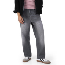 Urbano Fashion Ανδρικά Φαρδιά Γκρι Τζιν Χωρίς Ελαστικότητα (Jeanlswhsk-Lgrey-36)