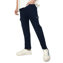 Urbano Fashion Heren Navy Regular Fit Cargo Chino Broek Met 6 Zakken Stretch (Chicargoreg-03-Navy-36)