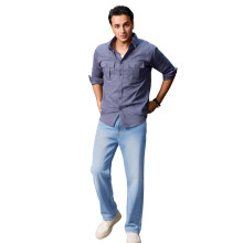 Urbano Fashion Ανδρικά Μπλε Στενά Ξεβαμμένα Τζιν Stretchable (Jeanstrttowl-Lblue-36)