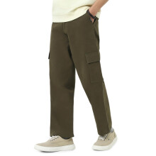 Urbano Fashion Men'S Baggy Olive Cargo Chino Pant With 6 Pockets Non-Stretchable