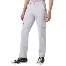 Urbano Fashion Herre Ice Grey Regular Fit Cargo Chino Bukser Med 6 Lommer Stretch (Chicargoreg-05-Icegrey-30)
