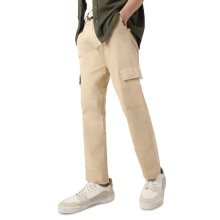 Urbano Fashion Heren Beige Regular Fit Cargo Chino Broek Met 6 Zakken Stretch (Chicargoreg-05-Beige-36)