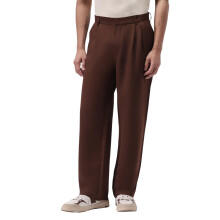 Urbano Fashion Heren Bruine Losse Baggy Fit Koreaanse Broek Stretch (Koreantrou-Brown-38)