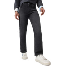 Urbano Fashion Ανδρικά Μαύρα Jeans Straight Fit Stretchable (Jeanstrttowl-Black-40)