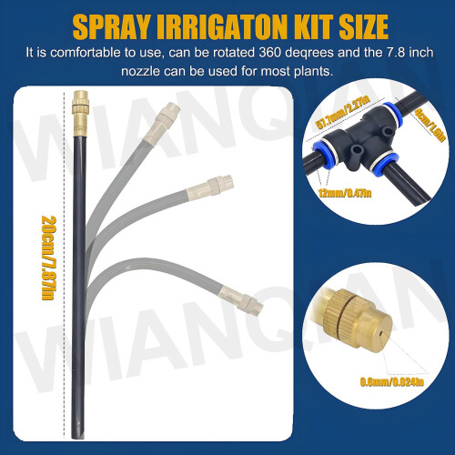 Automatic Drip Irrigation System with Smart Timer Control, 20m Patio Misting Garden Watering Kit, 360 Full Coverage WaterSaving Design 2