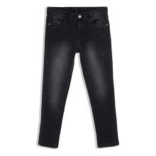 Urbano Juniors Pojkar Svart Slim Fit Tvättade Denim Jeans Stretch (Junshjeanboy-011-Black-4-5)