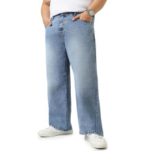 Urbano Plus Ανδρικά Μπλε Loose Baggy Fit Jeans Χωρίς Ελαστικότητα (Plusjeanlstowlp-Lblue-38)