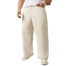 Urbano Plus Ανδρικά Μπλε Loose Baggy Fit Σαπισμένα Τζιν (Plusjeanloosep-02-Ecru-40)