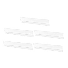 5Pcs Transparent Bed Gap Filler Dust Blocker for Furniture L Shape Reusable EasyClean Set