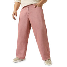 Urbano Plus Mænds Mørk Pink Løse Baggy Fit Vaskede Jeans Uelastiske (Plusjeanloosep-02-Dpink-44)