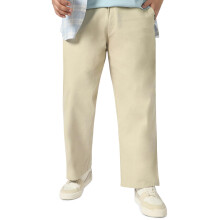 Urbano Plus Heren Lichtgrijze Losse Chino Broek Non-Stretchable (Pluschinoloosep-Lgrey-42)