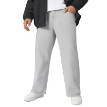 Urbano Plus Herrers Isgrå Loose Baggy Fit Tvättade Jeans (Plusjeanloosep-02-Icegrey-36)