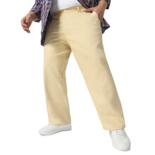 Urbano Plus Beige Loose Fit Chino Trousers Non-Stretchable (Pluschinoloosep-Beige-36)