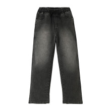 Urbano Juniors Jeans Jogger Neri Baggy Fit Denim Elasticizzati (Junjoglspulltwlboy-Black-4-5)