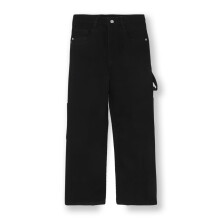 Jeans Urbano Juniors Neri Baggy Fit Con 6 Tasche Elasticizzati (Junjeanlscarpnboy-Black-5-6)