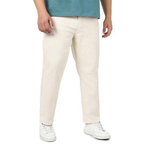 Urbano Plus Ανδρικά Ecru Jeans Κανονική Γραμμή Stretchable (Plusjeanstrtp-Ecru-40)