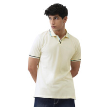 Polo T-Shirt Urbano Fashion Masculino Branco Regular Fit Manga Curta