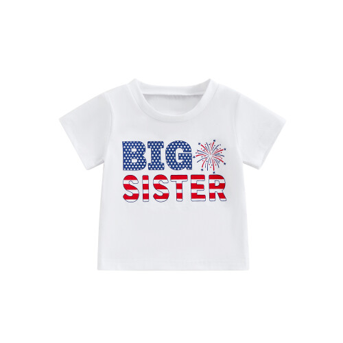 (3-4 Years, Big Sister) Παιδικά μπλουζάκια για κοντομάνικα νηπίων